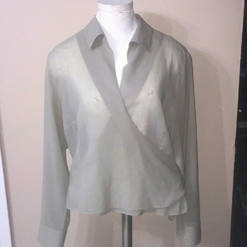 AKRIS Surice Wrap Top
